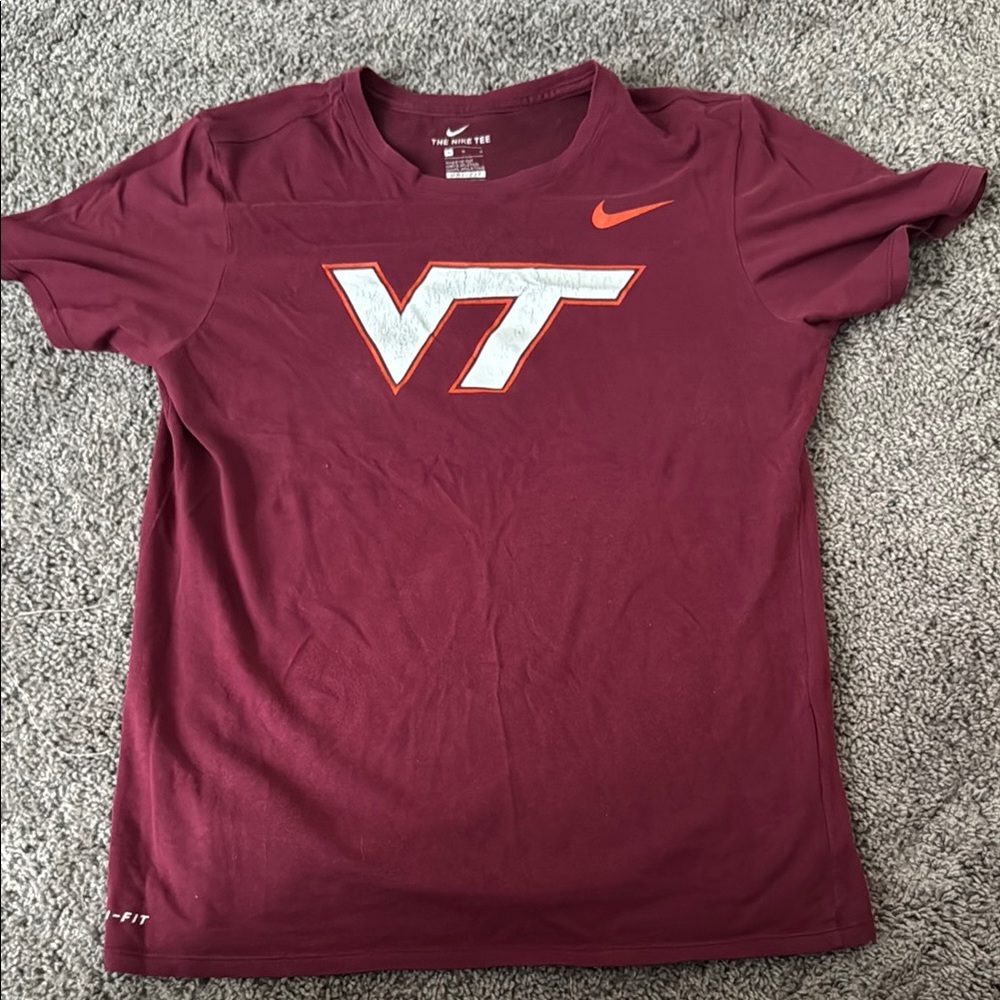 Nike Burgundy Virginia Tech Logo T-Shirt